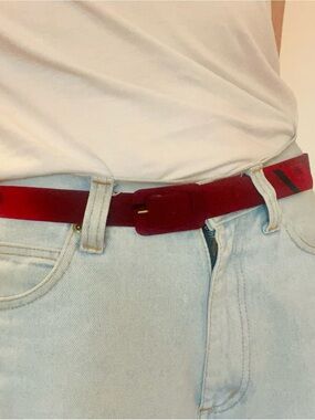 Vintage Late 80s Post Modern Fabric Belt